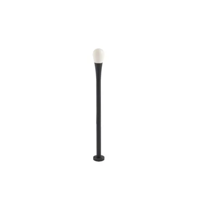 Paletto per esterni antracite, in alluminio e policarbonato, 1 lampadina G9, 5x34cm