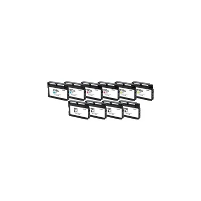 Kit 10PZ Cartucce Compatibili HP OfficeJet 7510 4xCN053AE 2xCN054AE 2xCN055AE 2xCN056AE
