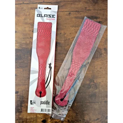 Sculacciatore Premium paddle rosso pelle serpente fetish bondage BDSM sadomaso