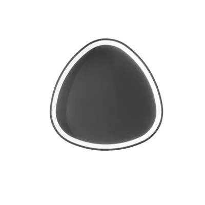 Plafoniera LED Nera in Alluminio 58W, CCT, 65x65cm