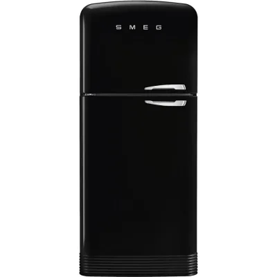 Smeg Frigorifero doppia porta con cerniere a sinistra a libera installazione FAB50LBL5 finitura nero da 80 cm