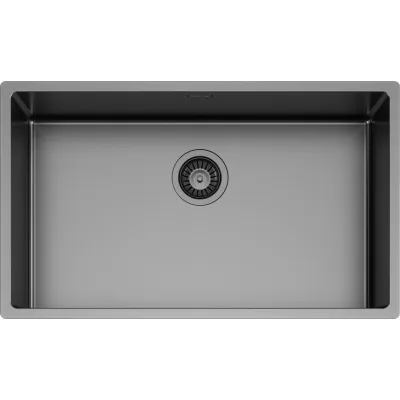 Schock Lavello una vasca NEW TECHNICK PVD N100 XL TECN100XLGUM finitura PVD Gun Metal da 74x44 cm