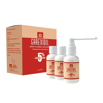 Carexidil 5% Spray Cutaneo 3x60ml