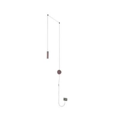 Applique LED bronzo con cavo regolabile 400cm, 7W, Luce naturale, 20x4cm