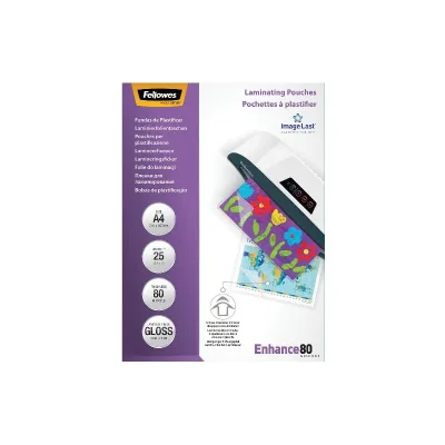 FELLOWES LEONARDI CF25ENHANCE80 POUCHES LUCIDE A4 5396205