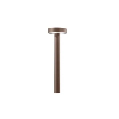 Palo per esterni bronzo moderno in metallo, 4 luci G9, 21x70cm