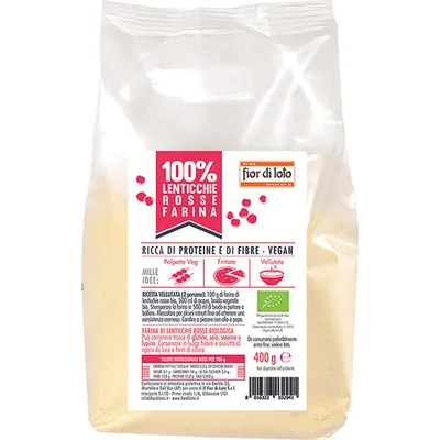 Fior Di Loto Farina Di Lenticchie Rosse Biologico 400g
