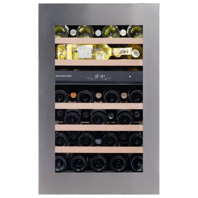 Dunavox Cantina vino a incasso Glance-49 DAVG-49.116DSS.TO finitura acciaio inox da 59.2 cm - PROMO FINO ESAURIMENTO SCORTE