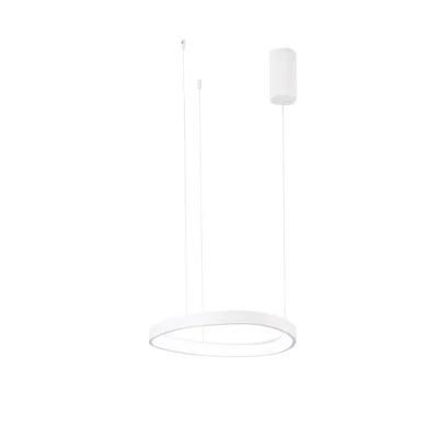 Lampadario a sospensione LED Bianco in Alluminio 40W, CCT, 150x45cm