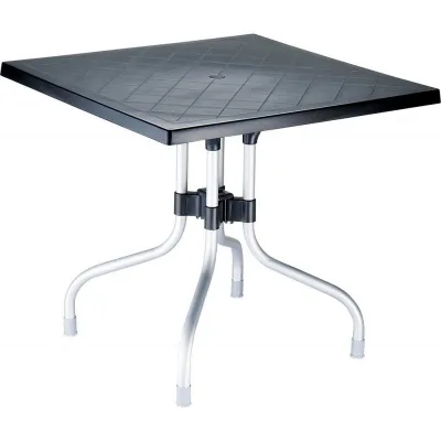 Siesta Tavolo Fisso Hi-Tech Forza art. 770 con struttura in alluminio da 80x80 cm