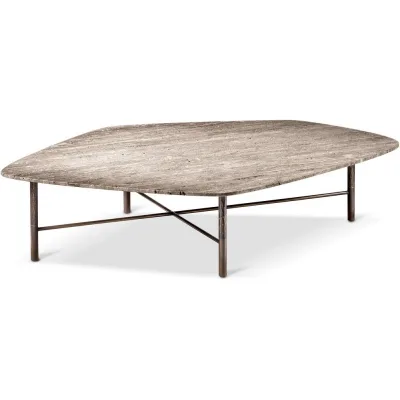 Cantori Tavolino Shanghai con struttura in metallo e piano a scelta da 135x97 cm