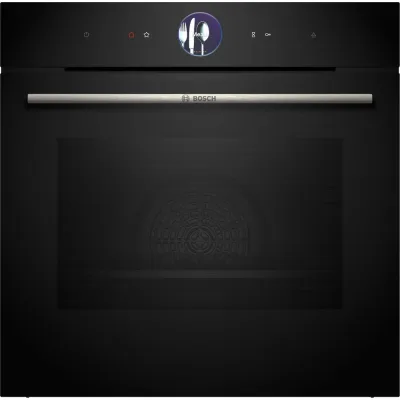 Bosch Forno pirolitico a vapore da incasso HRG7761B1 finitura nero da 60 cm - Serie 8