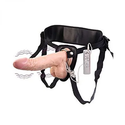 Strap-On Vibrante NMC Potent Plunger Dildo 20 cm Ø 4,3 cm Ventosa Harness Regolabile