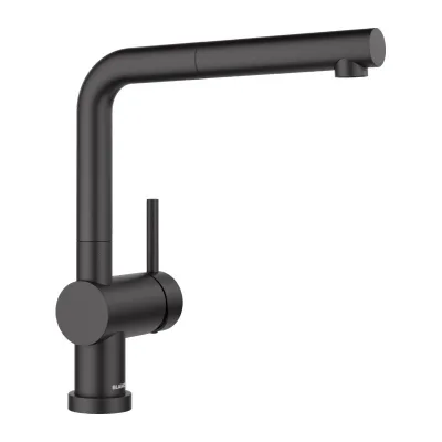 Blanco | Miscelatore monocomando con doccetta estraibile LINUS-S-F 1527523 finitura nero opaco