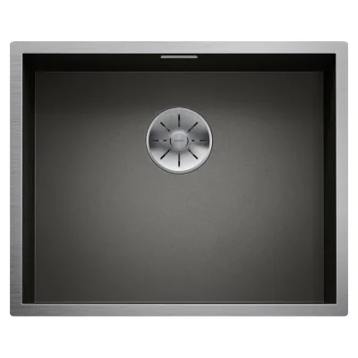PRONTA CONSEGNA - Blanco | Lavello una vasca ZEROX 500-U 1526243 in dark steel da 54x44 cm - Sottotop