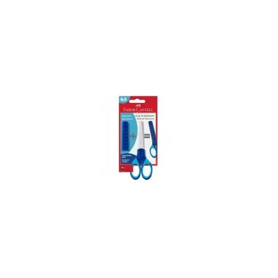 FABER CASTEL BLISTER CON FORBICE SCUOLA BLU 181549