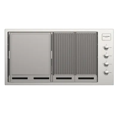 Fulgor Barbecue a gas FOBQ 1000 G X finitura acciaio inox da 105 cm