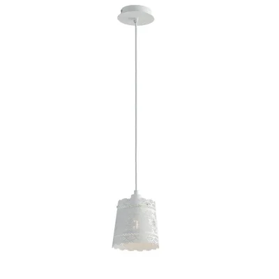 Lampadario a sospensione Bianco 1Xe14 40X145Cm