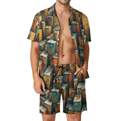 Completo da uomo con camicia e pantaloncini