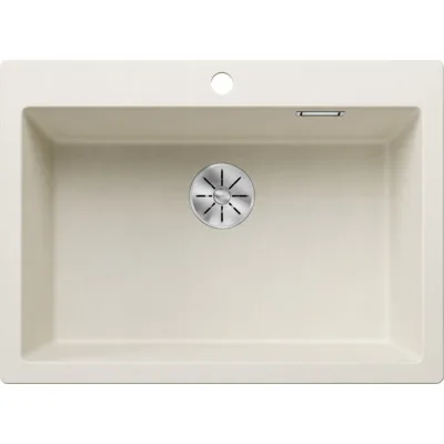 Blanco | Lavello una vasca PLEON 8 1527140 finitura soft white da 70x51 cm - Sopratop