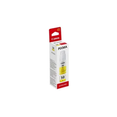 FLACONE INCHIOSTRO ORIGINALE CANON 3405C001 GI50 GI50Y GIALLO PIXMA G5050
