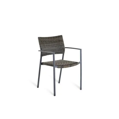 Unopiù Poltroncina EXPERIENCE con struttura in alluminio e seduta in WaProLace antique brown - IN PROMOZIONE FINO AL 6/07