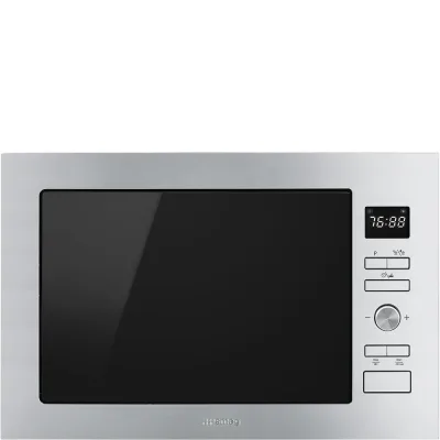 PRONTA CONSEGNA - Smeg Forno microonde con grill da incasso FMI425X finitura acciaio inox da 60 cm