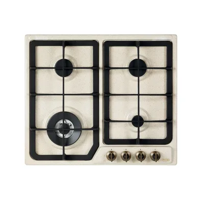 De Longhi Piano cottura a gas AVF 46 PRO finitura avena da 58 cm