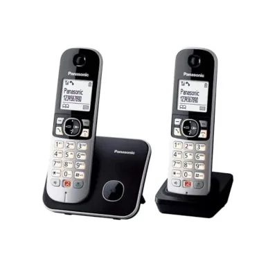 PANASONIC CORDLESS CORDLESS TG6852 DUO BLACK KX-TG6852JTB