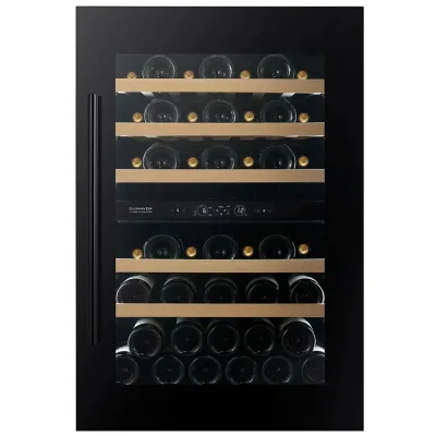 PRONTA CONSEGNA - Dunavox Cantinetta vino da incasso/sottotop SPIRIT-44 DVS-44.120DB finitura nero da 59 cm