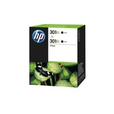 BIPACK 02PZ Cartuccia ORIGINALE HP DESKJET 1000 HP 301XL D8J45AE NERO