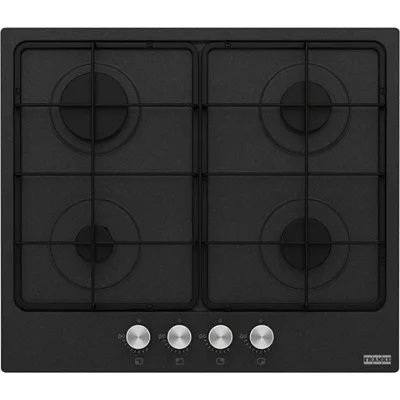 Franke: Piano cottura a gas Smart 600 FHSM 604 4G ON E 106.0670.100 finitura nero da 59 cm