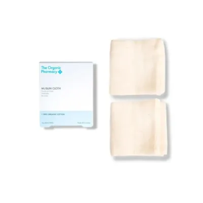 THE ORGANIC PHARMACY MUSLIN CLOTH 2 PEZZI