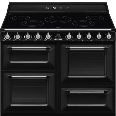 Smeg S Cucina TR4110IBL2 con tre forni e piano cottura induzione finitura nero da 110x60 cm - IN PROMOZIONE FINO AL 6/07