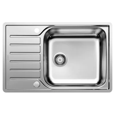 Blanco | Lavello una vasca con gocciolatoio LANTOS XL 6 S-IF Compact 1623140 in acciaio inox da 78x50 cm - Sopratop/Filotop