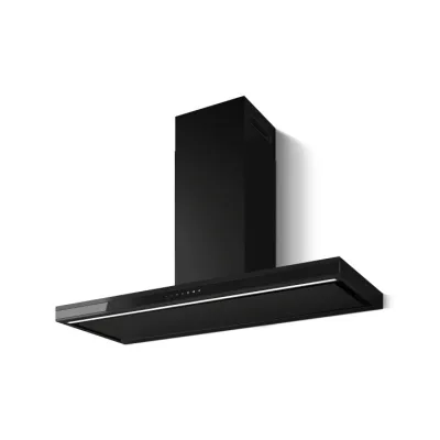Elica Cappa aspirante a parete ELEMENT @ BLMAT/A/120 PRF0196976 finitura nero/vetro nero da 120 cm