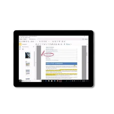 MICROSOFT SURFACE GO 10" 4415Y 1.6 GHz 256GB RAM 8GB WI-FI 4G LTE WIN 10 PROF ARGENTO