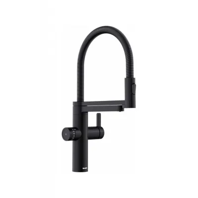 PRONTA CONSEGNA - Blanco | Miscelatore a 3 vie doppio comando con doccetta estraibile drink.filter EVOL-S Pro 1526636 finitura nero opaco