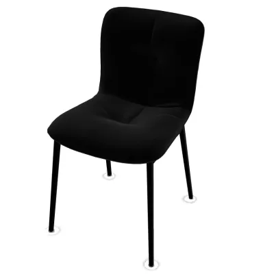 Calligaris OUTLET Sedia Annie CS1848-MTO con struttura in metallo P15 nero opaco e seduta in tessuto S0Y Venice nero