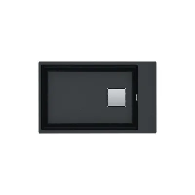Franke: Lavello una vasca Vasche Kubus 2 Sottotop KNG 110-62 125.0529.612 finitura fragranite nero da 62x42 cm