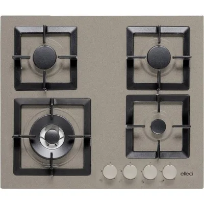Elleci Piano cottura a gas PLANO 60 PGSP60143WS finitura G43 tortora da 60 cm