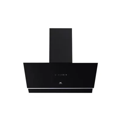 Master Kitchen Cappa a parete HMK 90A3 MS-BS SP BK finitura vetro nero da 90 cm