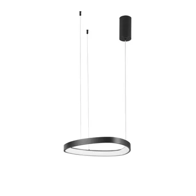 Lampadario a sospensione LED Nero in Alluminio 40W, CCT, 150x45cm