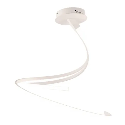 Plafoniera LED bianca spirale moderna in alluminio, 40W, CCT, 60x58cm