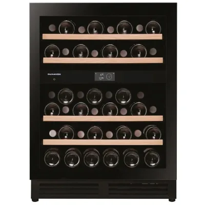 Dunavox Cantina vino a incasso o libera installazione FLOW-41H DAUF-41.146DBH finitura full glass nero da 60 cm