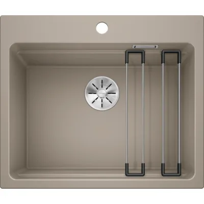 Blanco Lavello una vasca ETAGON 6 1524546 finitura tartufo da 60x51 cm - Sopratop
