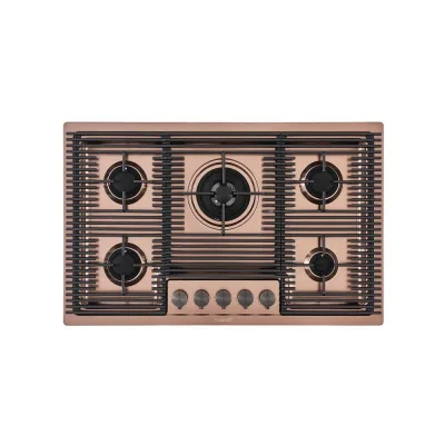 Foster Piano cottura a gas 7682 008 finitura acciaio PVD copper da 80 cm