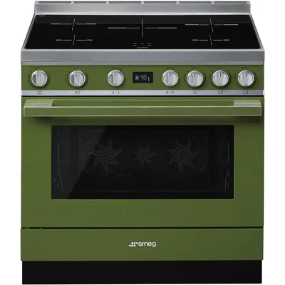 Smeg S Cucina CPF9IPOG con forno pirolitico termoventilato e piano cottura induzione finitura verde oliva da 90x60 cm - PROMOZIONE ATTIVA FINO AL 19/10