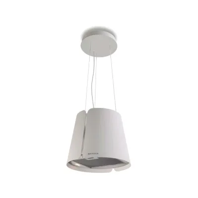 Faber Cappa a isola sospesa BEAT WH MATT F45 345.0612.338 finitura bianco opaco da Ø43 cm