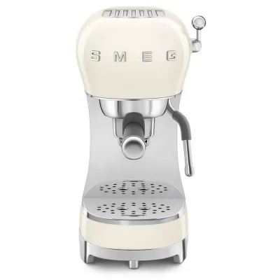 PRONTA CONSEGNA - Smeg Macchina da caffè espresso manuale ECF02CREU finitura panna - PROMOZIONE ATTIVA FINO AL 19/10